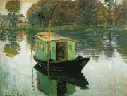 Claude Monet Le Bateau atelier USA oil painting artist